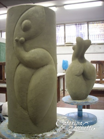 vaso e scultura
